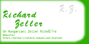 richard zeller business card